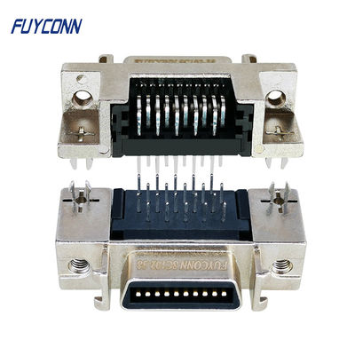 Đầu nối 20 chân SCSI Đầu nối ổ cắm nữ với vỏ hợp kim kẽm