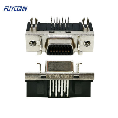 Đầu nối SCSI nữ 90 độ R / A Đầu nối SCSI 14 pin