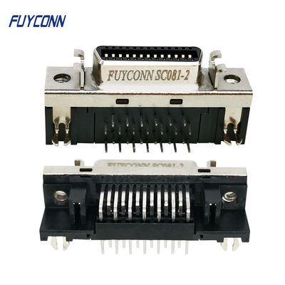 Đầu nối PCB SCSI 90 độ R / A Loại CN Đầu nối Servo 26 chân cho bảng mạch PCB