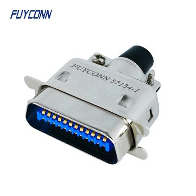 Đầu nối DDK 57-30240 Đầu nối ruy băng 24 chân Centronics nam với mui kim loại