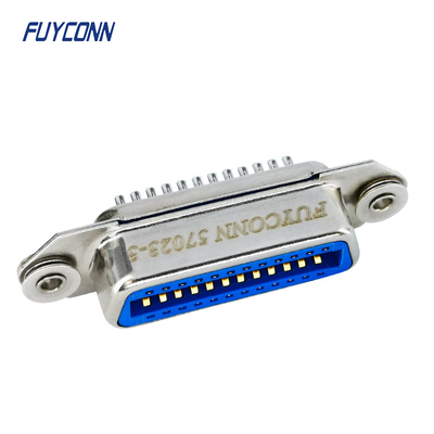 Cốc hàn nữ Đầu nối 24 chân Centronics cho cáp