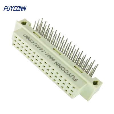 3 hàng 48P Eurocard DIN 41612 Đầu nối PCB Nữ Thiết bị đầu cuối góc phải