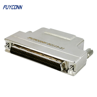 Đầu nối 50Pin SCSI Nam Cốc hàn MDR Đầu nối MDR với mui kim loại