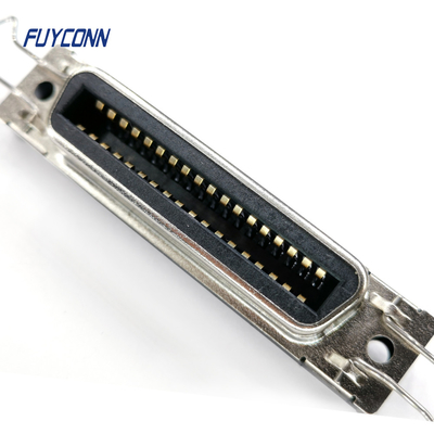 Đầu nối 36 chân DDK cho máy in Đầu nối Centronics nữ thẳng PCB