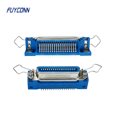 PCB Góc phải Centronics 50 36 24 14 Đầu nối DDK Nữ