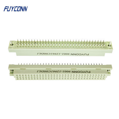 Nữ 396 Đầu nối DIN41612 96 chân PCB thẳng Màu xám Eurocard